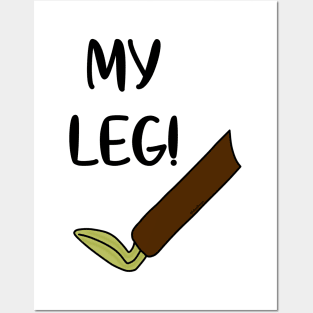 My leg Posters and Art